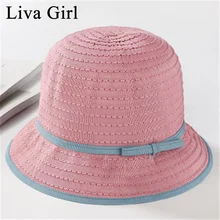 Liva Girl Brand Korean Women Bucket Hats Summer UV Protection Caps Fashion Beach Fisherman Hats Casual Ladies Outdoor Sun Hats
