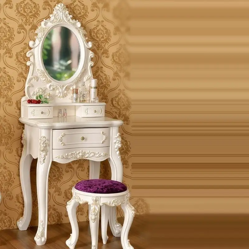 Slaapkamer Makeup Cabinet Tocador Coiffeuse Avec Miroir Chambre European Wooden Penteadeira Korean Quarto Dressing Table