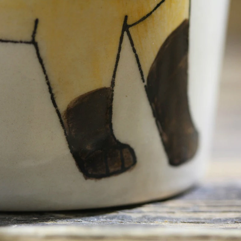 200 мл ручная роспись животных кофейная чашка креативный сиамский Кот керамическая чашка мультфильм Подарочная кружка для кофе офисные стеклянные вечерние подарки