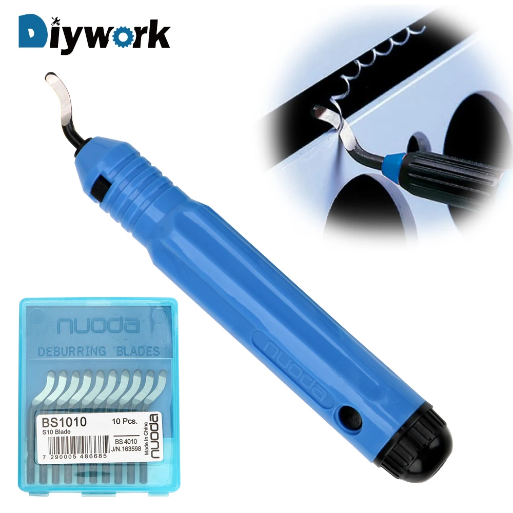 

DIYWORK Tube Reamer Tool Parts Trimming Knife Edge Cutter BS1010 Burr Scraper NB1100 Deburring Handle for Copper