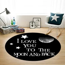 Простые современные круглые ковры с 3D принтом мягкие ковры для гостиной/спальни коврики компьютерный коврик на стул и на пол детская комната Домашний декор