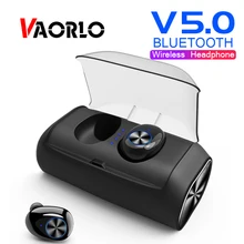 VAORLO TWS мини беспроводные Bluetooth наушники ушные наушники-Крючки наушники гарнитура с power Bank зарядная коробка Bluetooth наушники