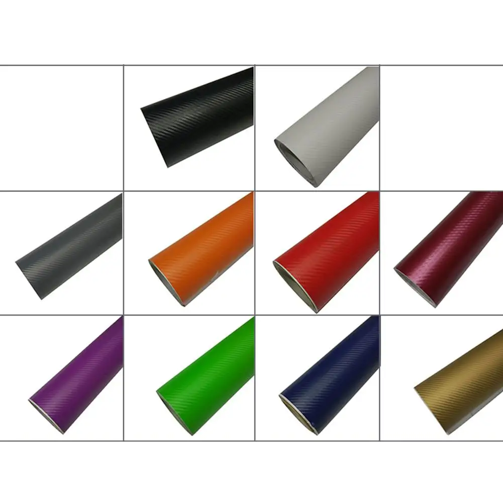 

DIY 4D Multipurpose Carbon Fiber Car Sticker Waterproof Heat Resistant Removable Vinyl Wrapped Film Sticker Decal Car Sticker