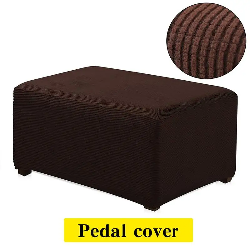 Comfortable Leather Sofa Set Polyester Fiber Plaid Polar Fleece Cover Household Pineapple Lattice Foot Cover For Products
