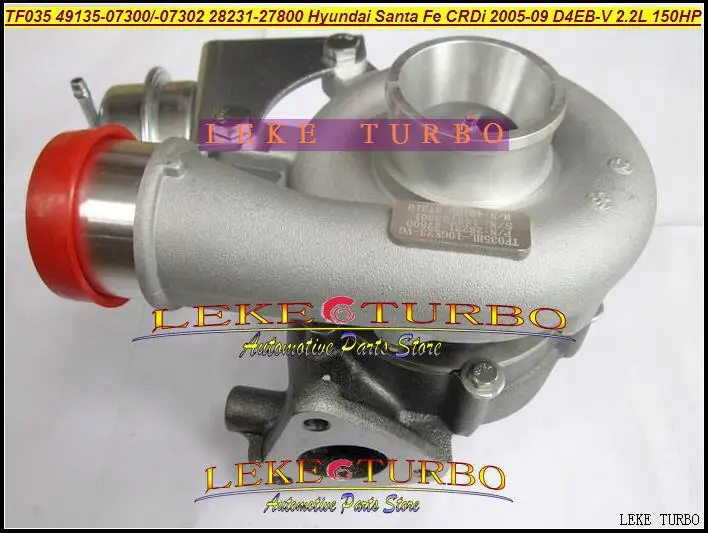 TF035 28231 27800 49135 07302 07300 07100 турбо для HYUNDAI Santa Fe CRDi 2005 09 D4EB V 2.2L 150HP|Воздухозаборники| |