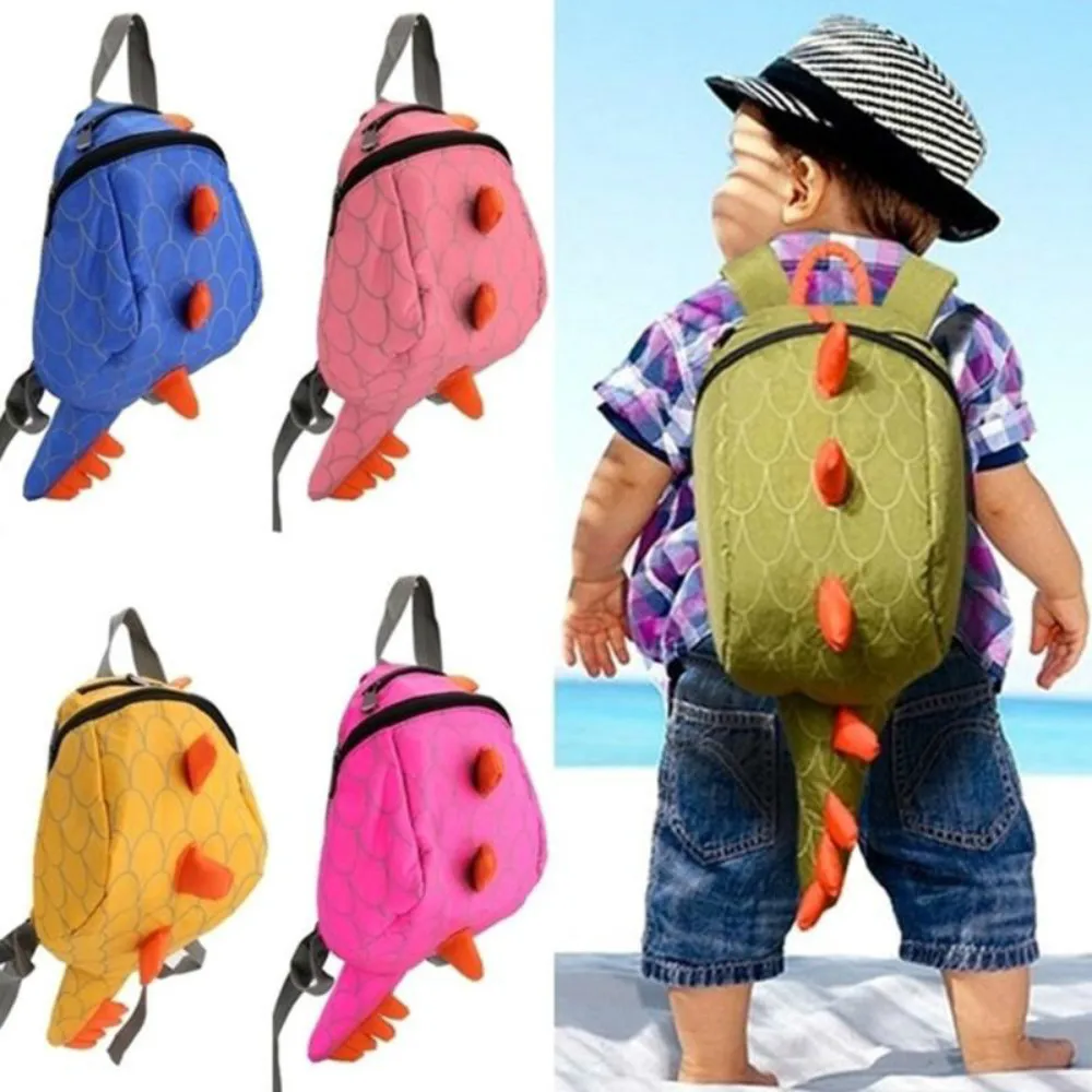 

New Cartoon Personality Monster Outdoor Canvas Backpack Dinosaurs Snacks Kids Backpack Cute School Bag Children's Student Bags