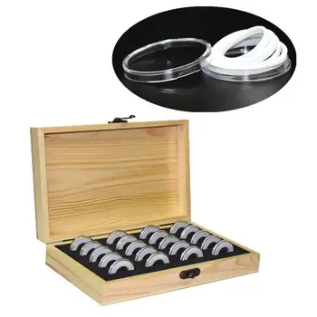 

New 20 grids Commemorative coin protection box Coin collection box Commemorative coin storage box 18/21/25/27/30mm