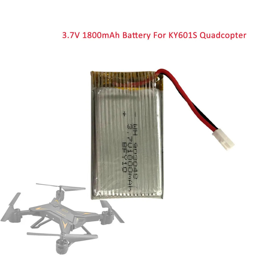 

3.7V 1800mAh Super Long Life Battery For KY601S Quadcopter Remote Control Aircraft 18-20 Minetes Large Capacity Battery