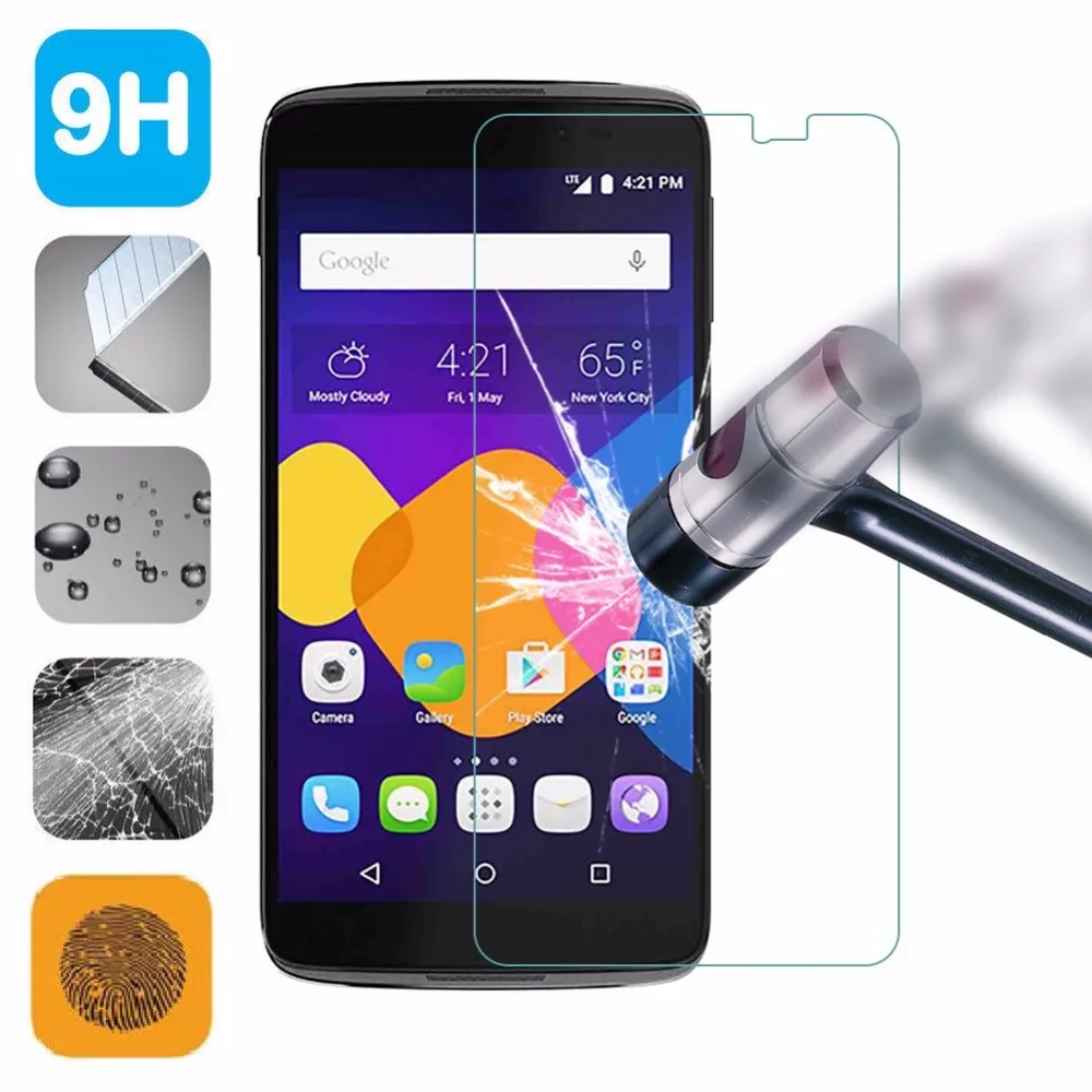 

Tempered Glass For Alcatel 3 3L 2019 A30 U5 C5 C7 Screen Protector Film for Alcatel Idol 3 4 5S Pop3 1 1X 3X 3C Film Phone Case