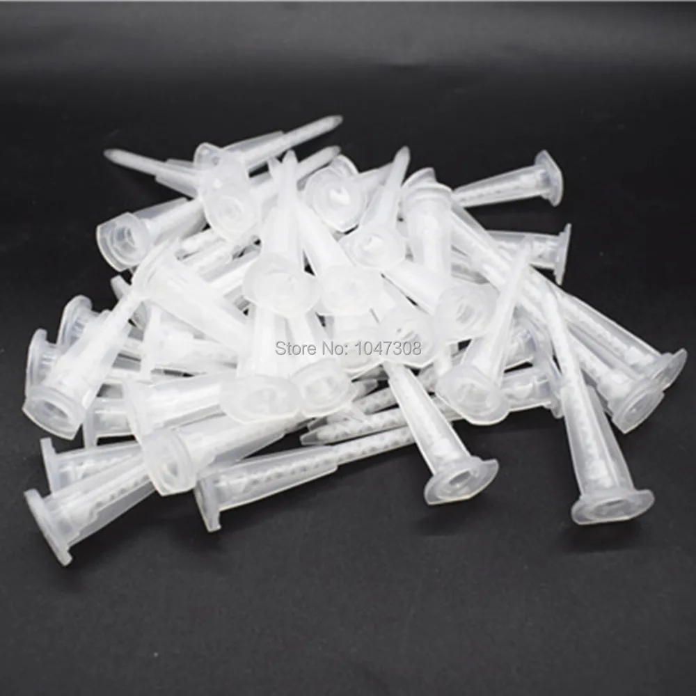 

100pcs 1:1 Static Mixer Mixing Nozzle Mix Tip for Epoxy Glue Resin AB Glue Acrylic Adhesive Epoxies Acrylics Structural Adhesive