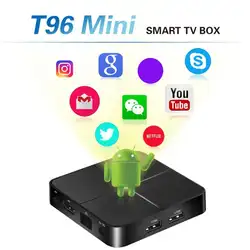 T96 Мини Android 7,1 умные телевизоры коробка 1 г + 8 RK3229 4 ядра 2,4 Wi Fi к Декодер каналов кабельного телевидения потокового Media Player Декодер каналов