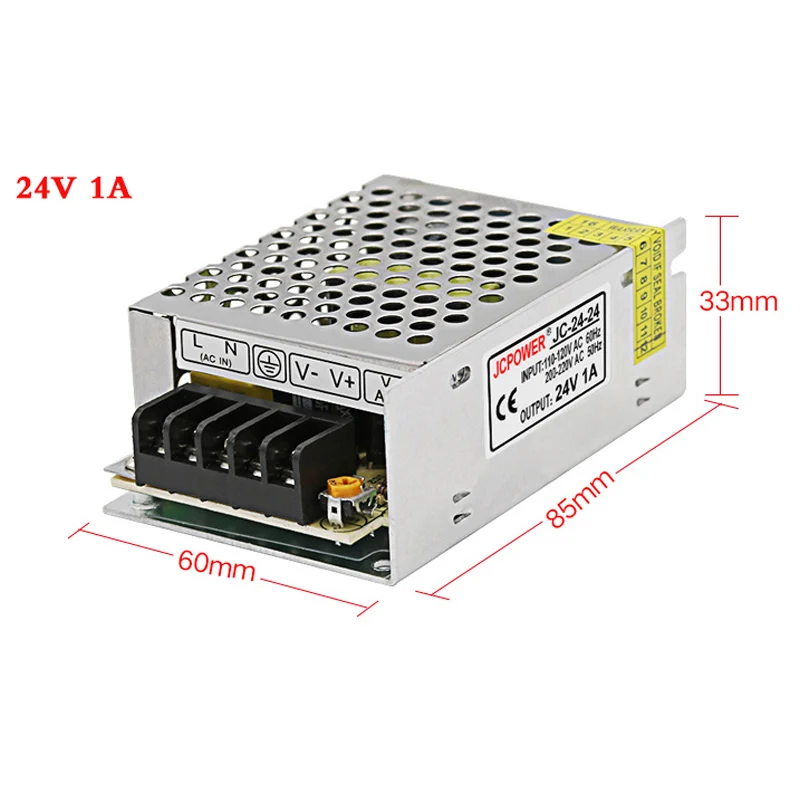 AC 110 220v постоянного тока до DC24V 1A 1.5A 2A 2.5A 3A 5A 6A 8.3A 10A 15A 16.5A 20A 25A 30A Светодиодные ленты импульсного источника питания Трансформаторы системы освещения