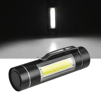 

Waterproof Penlight Pocket Torch Flashlight COB Led AA 14500 Battery Powerful for Hiking Daily Light weight Portable Flashlight