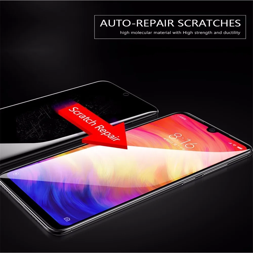 Мягкая Гидрогелевая пленка 9D для Xiaomi Mi 9 9SE Redmi 6 7 6A Pro 5 полная защитная Note 8 T защита
