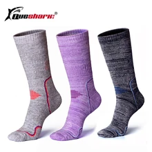 Мужские и женские гольфы для катания на лыжах, плотные теплые хлопковые спортивные носки для походов, походов, альпинизма, сноуборда, лыжных носков