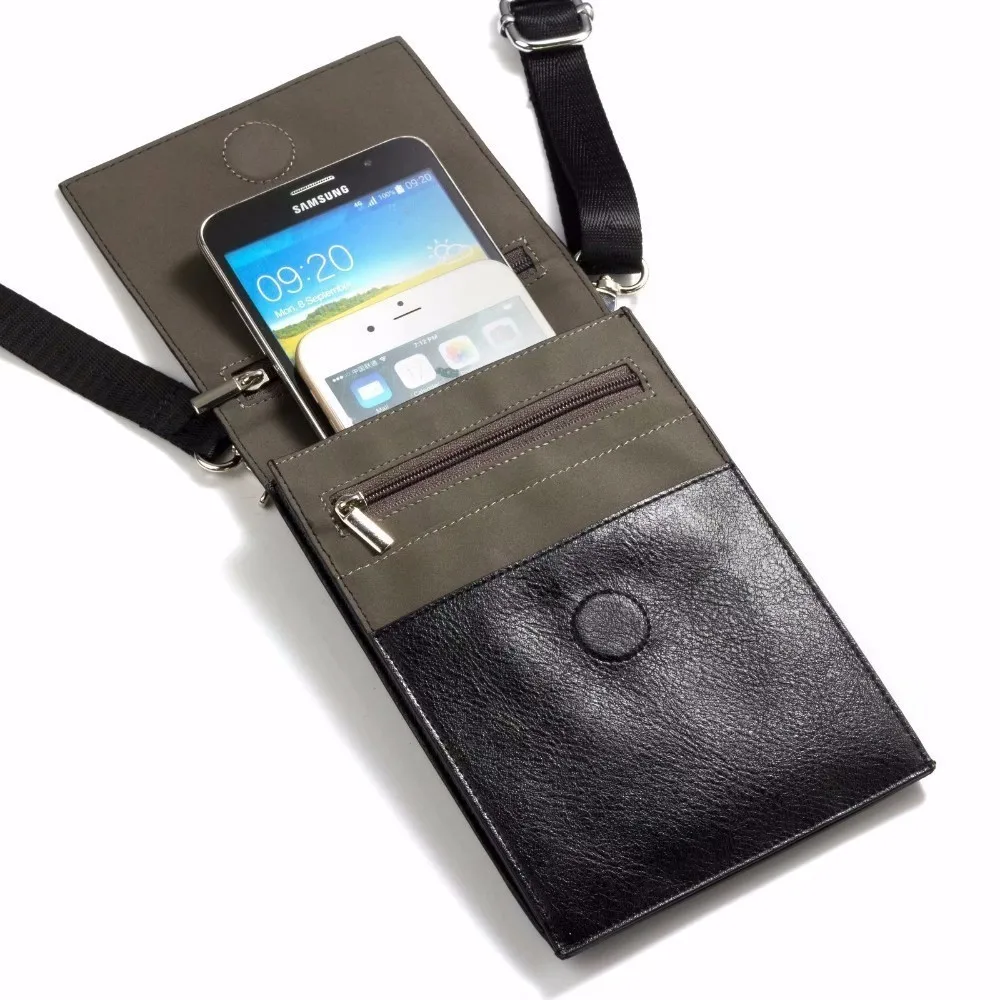 Чехол для телефона Nokia Lumia 435 520 550 630 635 720 830 920 950 1020 1520 с двойными карманами на молнии