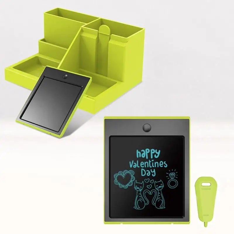 

Multifunctional Pen Holder File Stationery Organizer Container LCD Handwriting Board Pannel Digital Tablet Drawing Board Toys