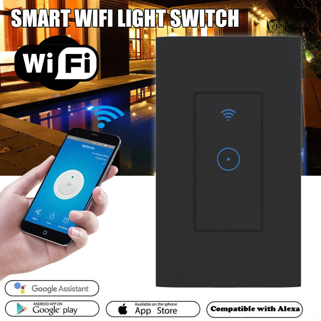 Умный светодиодный светильник с регулировкой яркости Wi Fi настенный сенсорный
