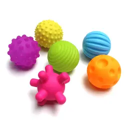 Забавный мячик ручной сенсор детские игрушки резиновые текстурой Multi тактильных ощущений Touch игрушки Детские тренировочные массаж мягкой
