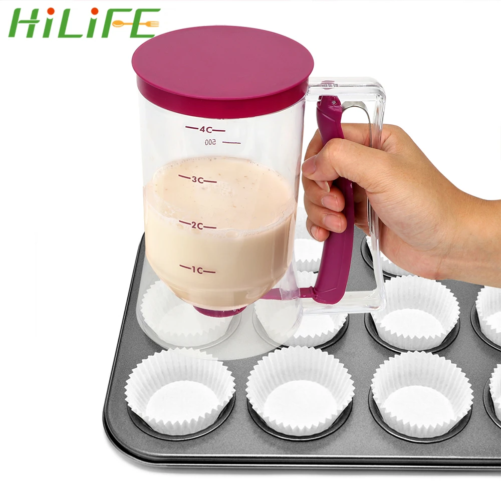Мерный стакан HILIFE 900 мл диспенсер для крема Speratator мутная паста кексов блинов