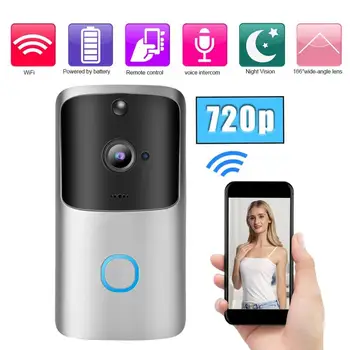 

720P Wireless WIFI Doorbell Waterproof Smart Video Intercom Doorbell Video Recording Phone APP Remote Security Camera Door bell
