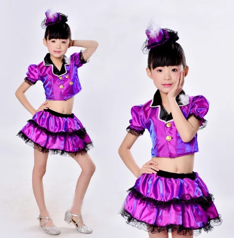 

Songyuexia Children's dance performance costumes children's jazz dance costumes