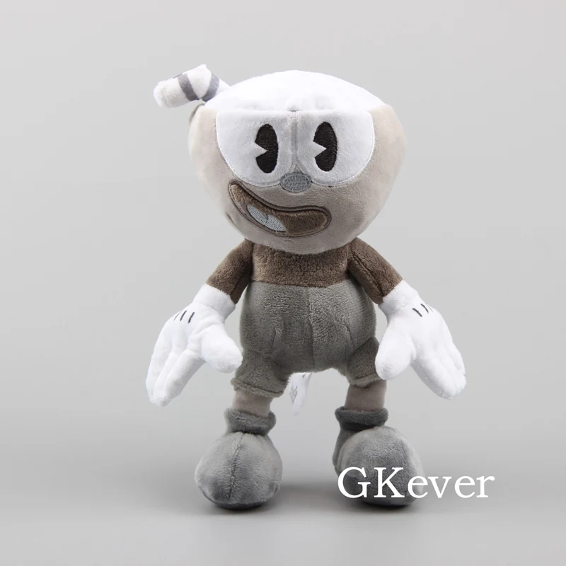 Черно белые плюшевые мягкие игрушки Cuphead 10 дюймов 25 см детские куклы|Персонажи
