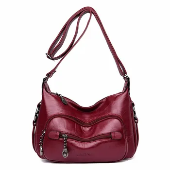 

2019 Women Messenger Bags Small Crossbody Bags For Women Leather Shoulder Bag Female Sac A Main Ladies Handbags Vintage Girls