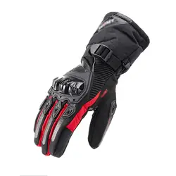 Зимние теплые непромокаемые ветрозащитные Мотоциклетные Перчатки для мотоциклистов с сенсорным экраном Защитные Перчатки для