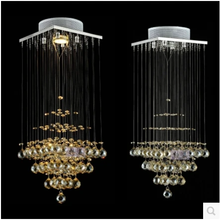 

Free Shipping Modern Crystal Chandeliers Led Lamps Living Room Dining Room K9 Crystal Chandelier Led Luster Light /lustre Lamps