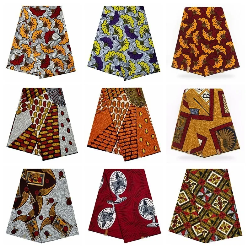 

African Fabric Ankara Fashionable Free Shipping 6 yard Dutch Wax African Wax Tissus For Party Pagne Africain 2019 Ankara Fabric