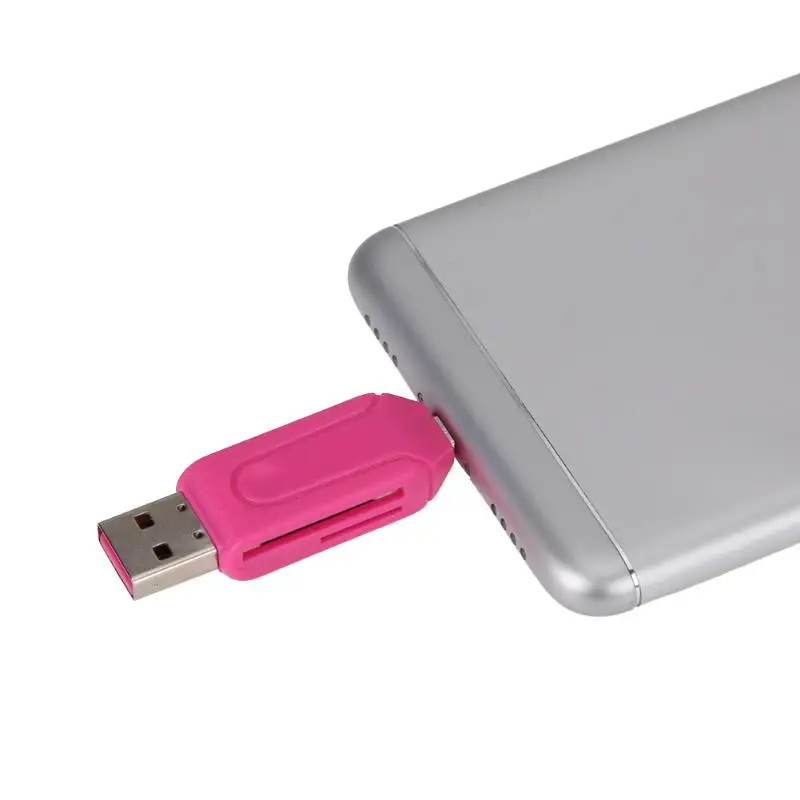2 в 1 USB OTG кардридер Универсальный Micro TF/SD телефон|Картридеры| |
