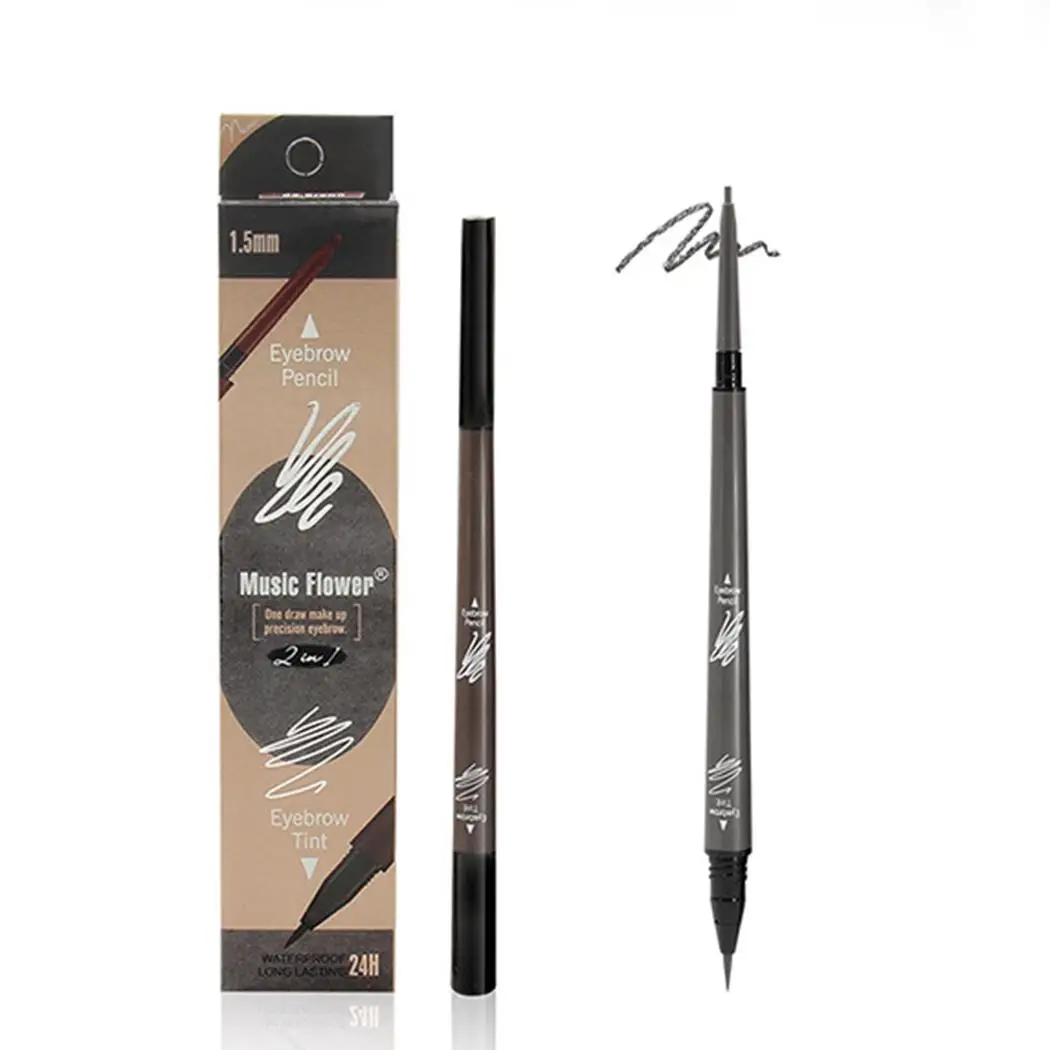 

Double-Ended Multi-Function Waterproof Long-Lasting Eyebrow Pencil Matte 14cm/5.5 inch 0.5mL+0.1g