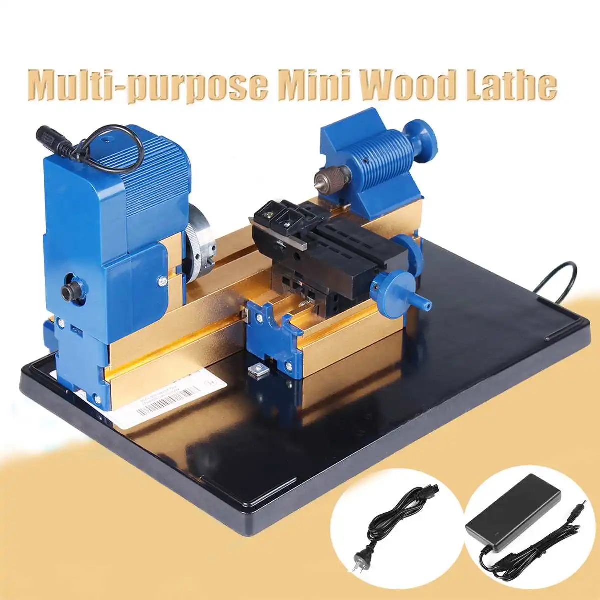 DC 12V 24W 2A Multifunction Mini Wood Lathe Motorized Jig saw Bead