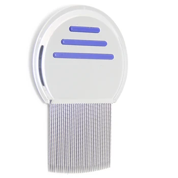 

QUALITY Louse Nit Terminator Lice Comb Nit Free Kids Hair Rid Headlice stainless steel Metal Teeth remove lause brush