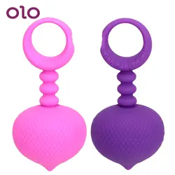 OLO G-spot для простаты, Анальный массажер штекер с вытяжное кольцо большой шар Анальная пробка для мастурбации Butt возбуждающий Секс игрушки