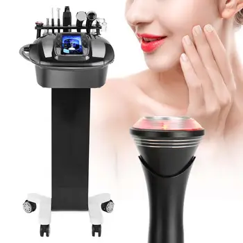

5 Types 8 In 1 Ultrasonic Scrubber Cold/Hot Hammer Oxygen Sprayer Facial Skin Care Device care massage beauty device s