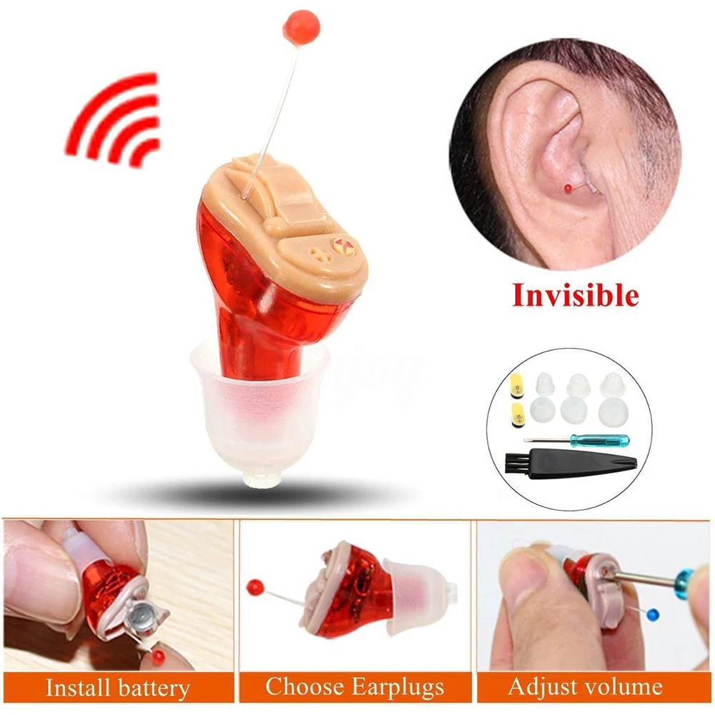 

Voice The Elderly Invisible Silicone Wireless In-ear Enhancer Ear Care For Seniors Hearing Aid Sound Amplifer Portable Audiphone