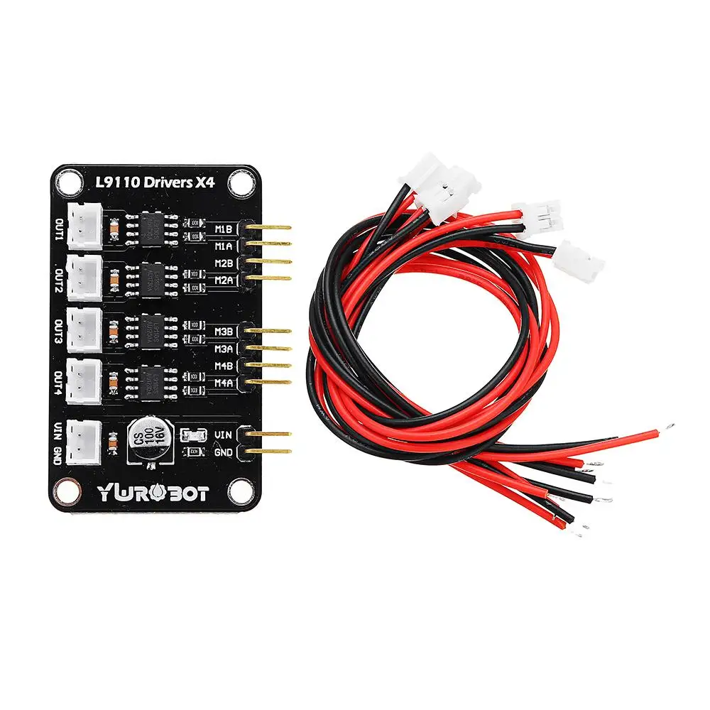 

NEW DC 5-20V Motor Drive Module L9110 4 Channel Motor Driver Board With Cable