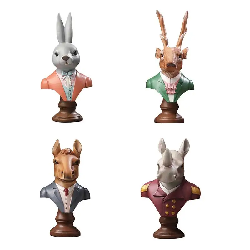 

Animal Resin Statue Ornaments Horse Innovative Home Desktop Wine Cabinet Porch Decoration For Office Bar Coffee Shop Party