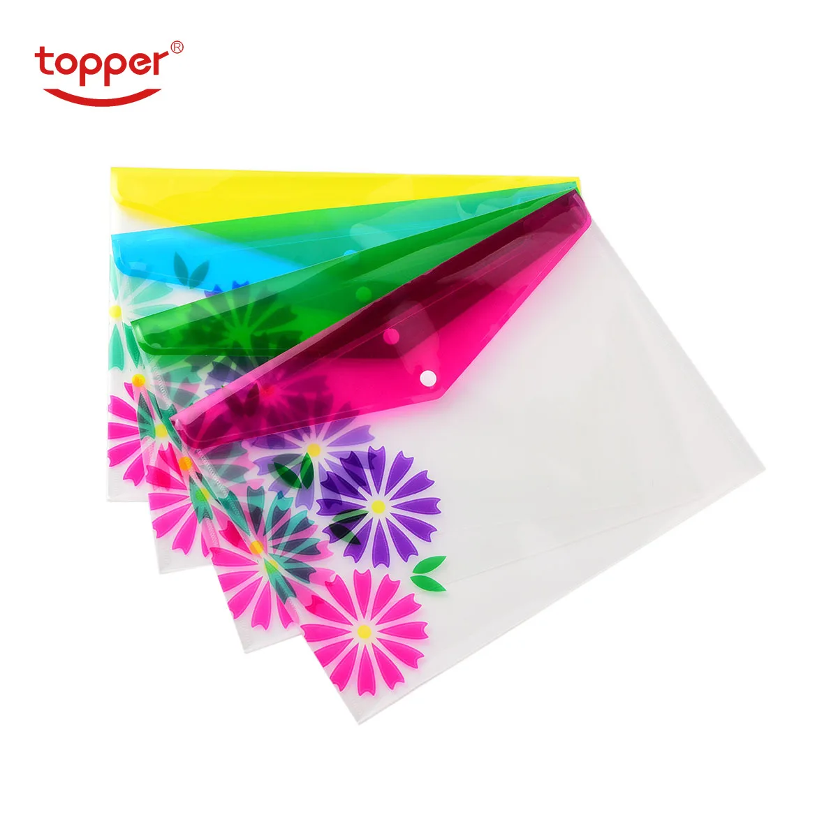 

12pcs/set freeshiping FC/A4 size transparent printed Plastic document bag Folders Filing Paper Storage Office School Supplies