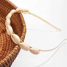 Женский обруч с ракушками Flatfoosie, стильная модная богемная повязка на голову, вечернее ювелирное изделие для волос, праздничный или свадебный аксессуар