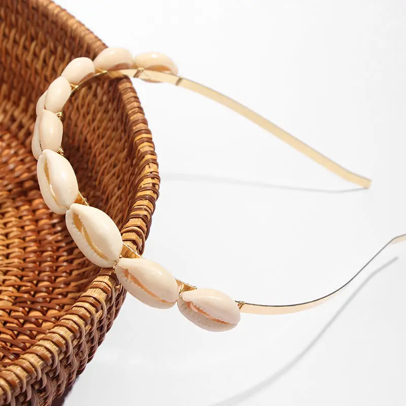 

Flatfoosie New 2019 Style Fashion Bohemian Shell Headband Hairbands for Women Hair Jewelry Wedding Holiday Party Accessories