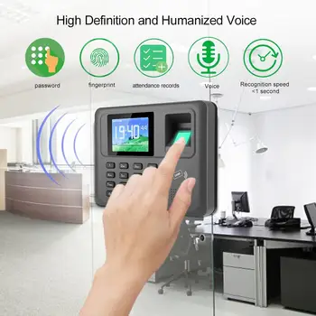 

2.8 inch TFT Colorful Screen Fingerprint Recognition Time Attendance Machine Time Clock 100-240V Hot Sale