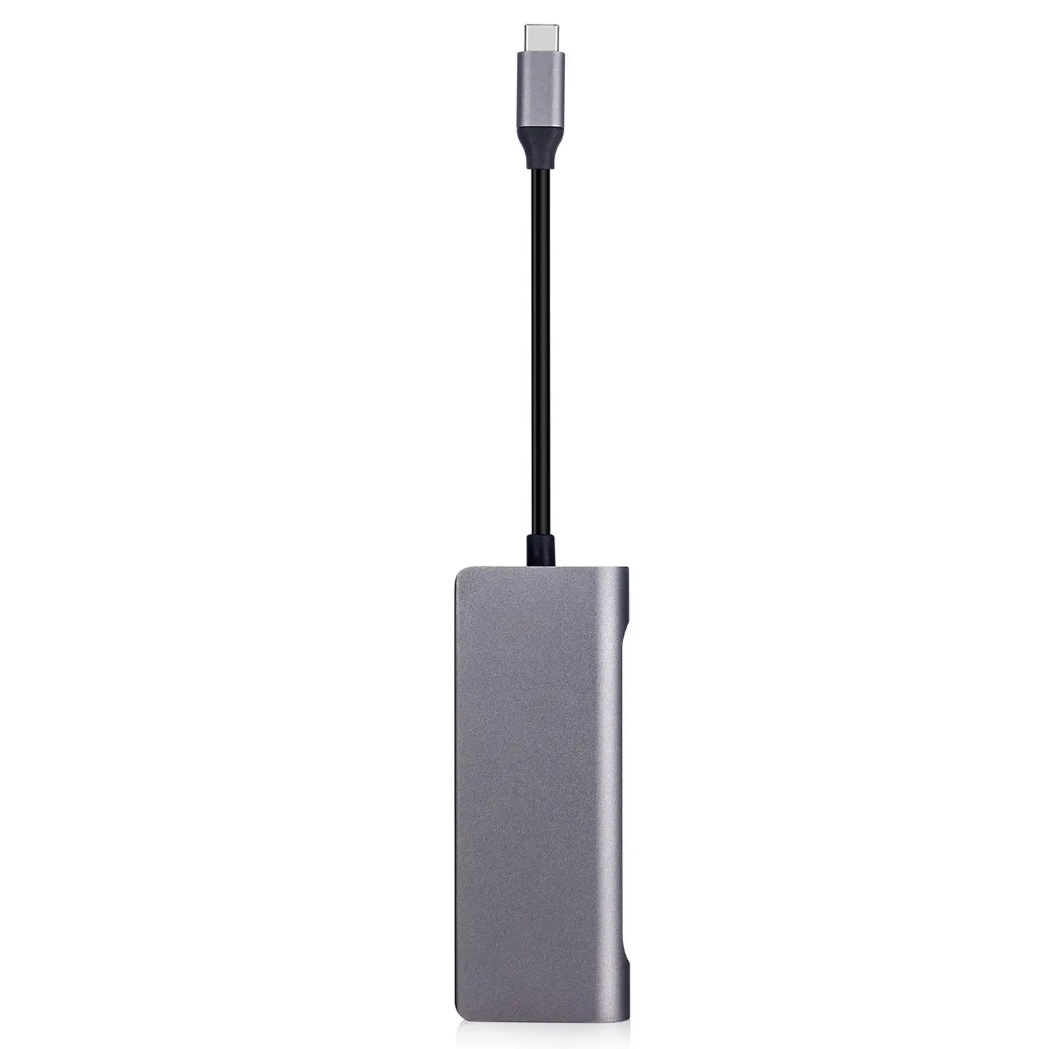 USB C Hub 8 en 1 Tipo C estación de acoplamiento adaptador de Dongle multipuerto a 4 K HDMI, Gigabit Ethernet, lector de tarjeta SD TF, 3 puertos USB 3,0 - 3