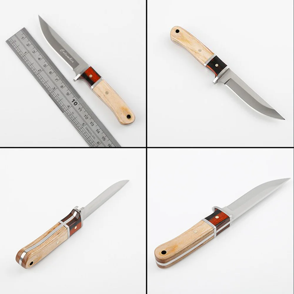 Супер PDR нож Couteau CYHWD87 открытый фиксированный из нержавеющей стали Дамасские