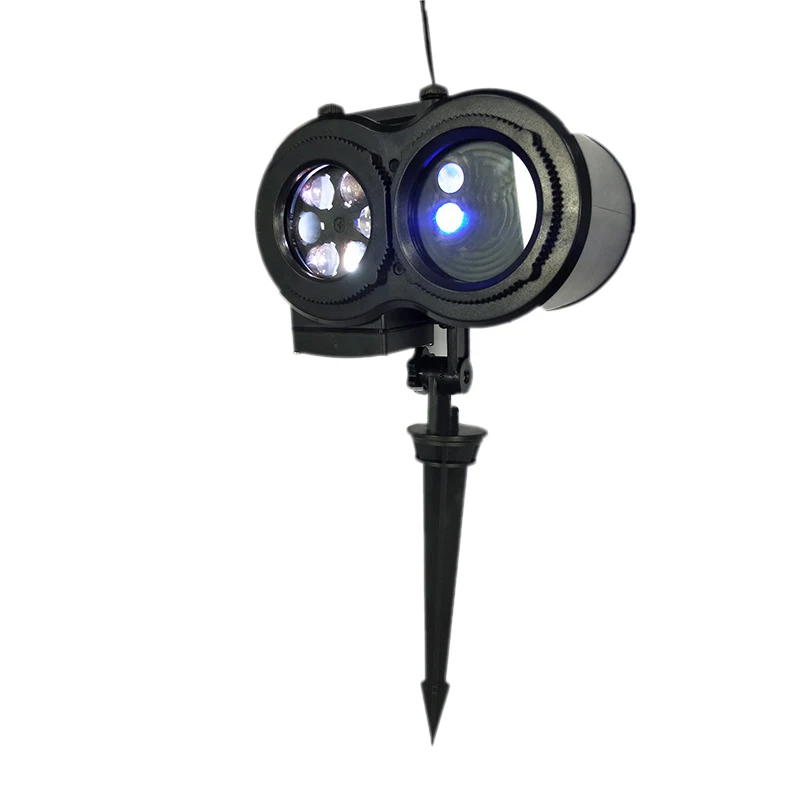 

Christmas Projector lamp double tube watermark lawn lamp waterproof LED projector lamp Christmas Halloween Party Garden EU Plu
