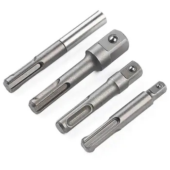 

4pcs/set SDS Plus Socket Driver Drills Kits Drill Bit Adapter Steel Ball Conversion Sleeve+Stainless Steel Connecting Rod