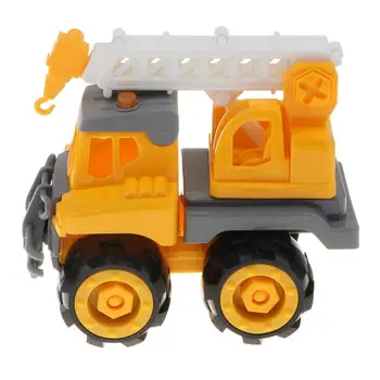 

3D Puzzles DIY Engineering Vehicle Model Intellectual Development Educational Toys Birthday Gift for Children Kids Toddler