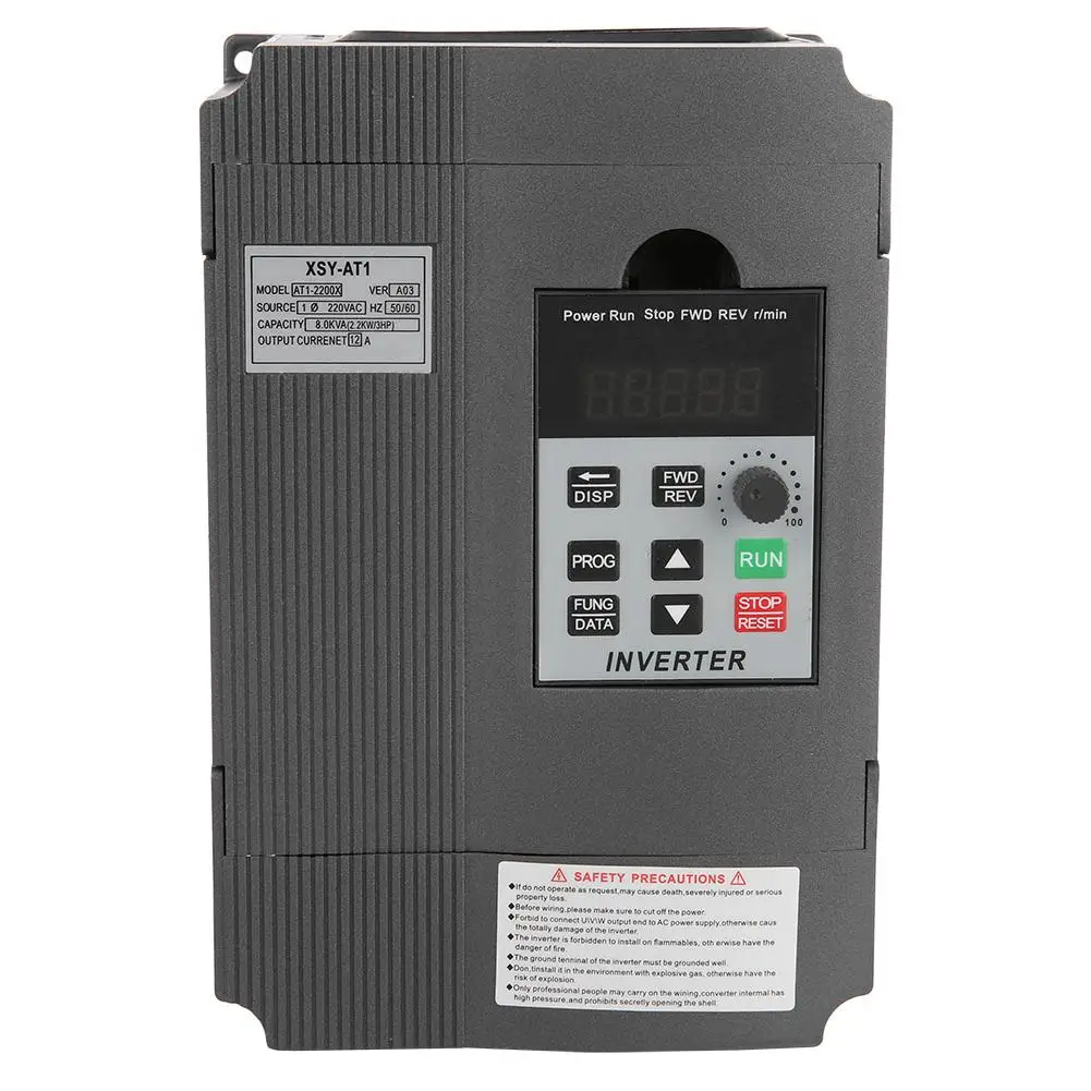 

2.2KW 220V Single Phase Universal Variable Frequency Drive VFD Frequency Converter Inverter Frequency Converter
